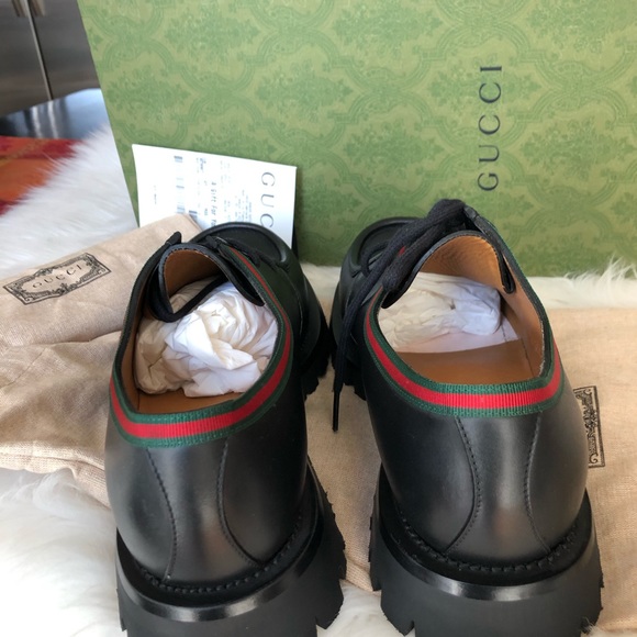 Gucci Shoe Lug Sole -up Size 8 - Picture 2 of 8